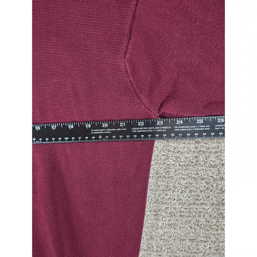 Polo Ralph Lauren Men's‎ Burgundy Knit Long Sleeve Sweater Shirt Size XL